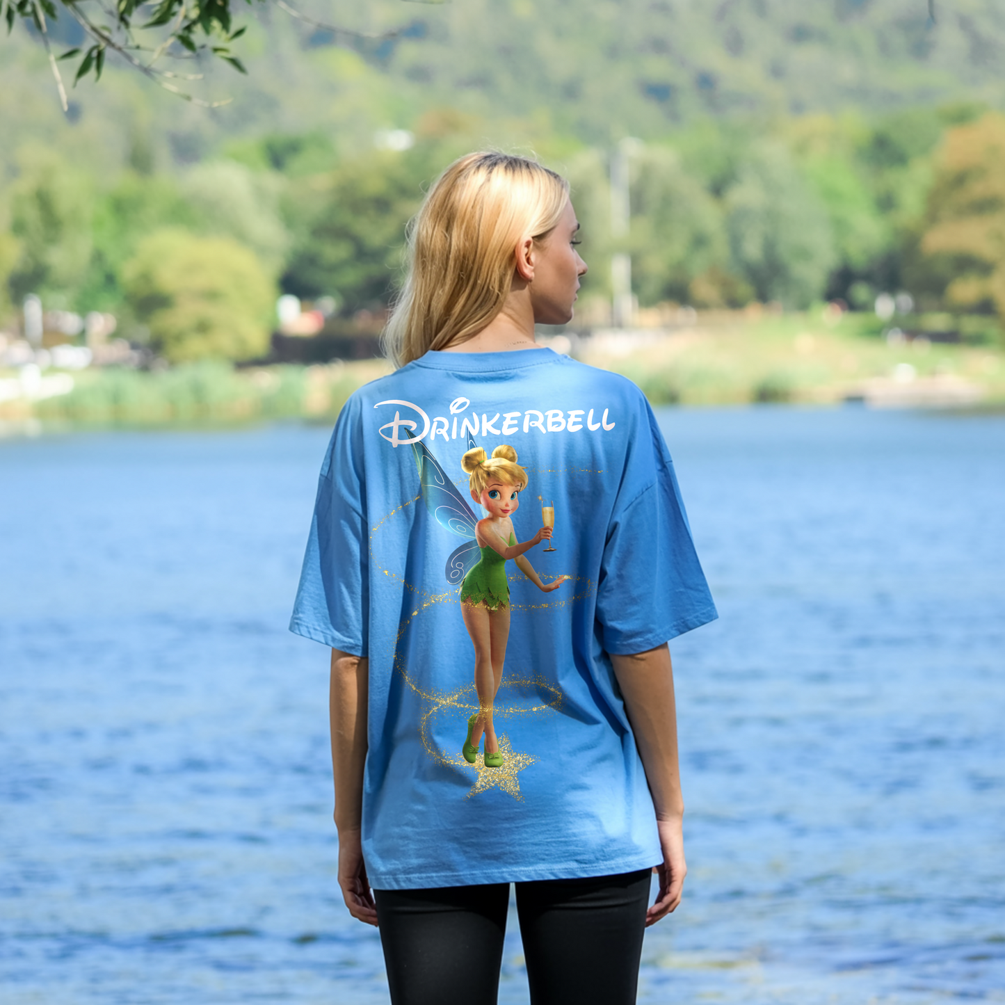 Drinkerbell - Backprint - Oversized Shirt Women